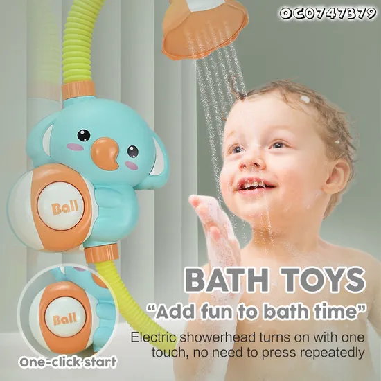 Wholesale Water Electric Shower Baby Shower Elephant Bath Flower Sprinkler Water Toys for Children