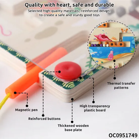 Children Educational New Wooden Brain Teaser Puzzle Toys Jigsaw Puzzle Toy for Kids