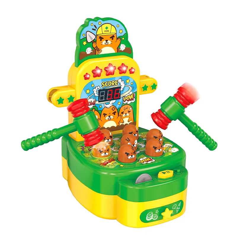 Wholesale Plastic Interactive Toys Electronic Family Classic Board Whack a Mole Game