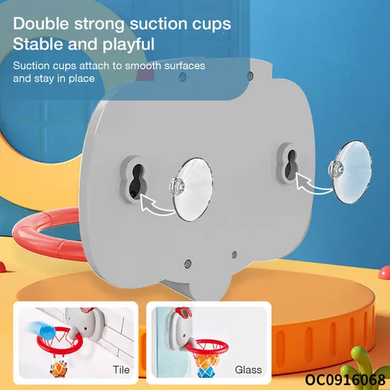 Wholesale Cartoon Elephant Play Water Games Mini Basketball Shower Bath Toy for Baby