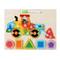 Engineering Series Truck Model Wholesale DIY Wooden Multifunctional 3D Tangram Puzzle Blocks Sets Jigsaw Puzzles Toy for Children