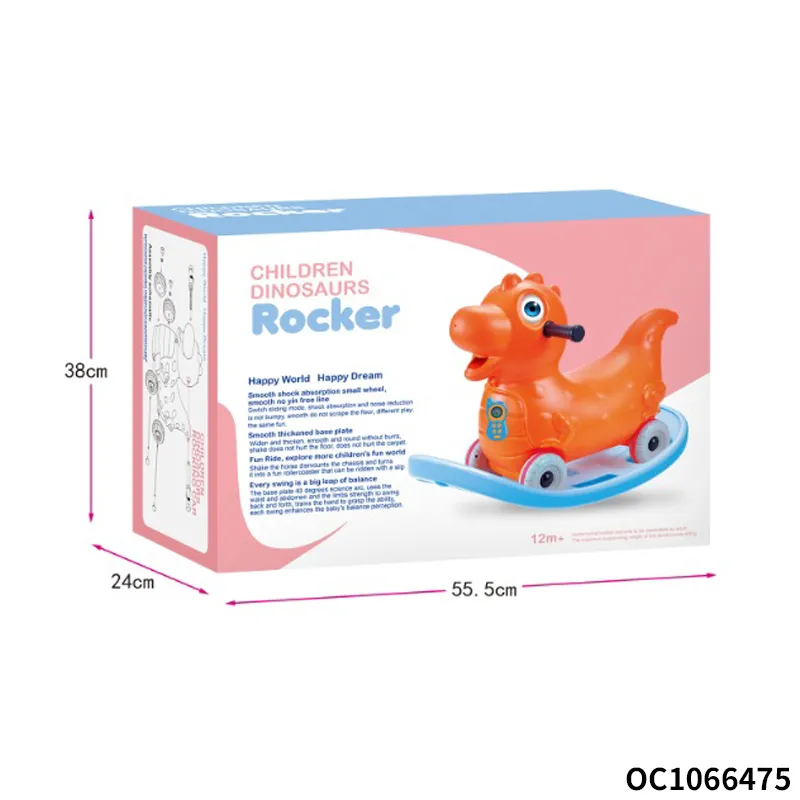 Wholesale Baby Balance 2in1 Big Cartoon Animals Dinosaur Baby Horse Kid Ride on Car Toy