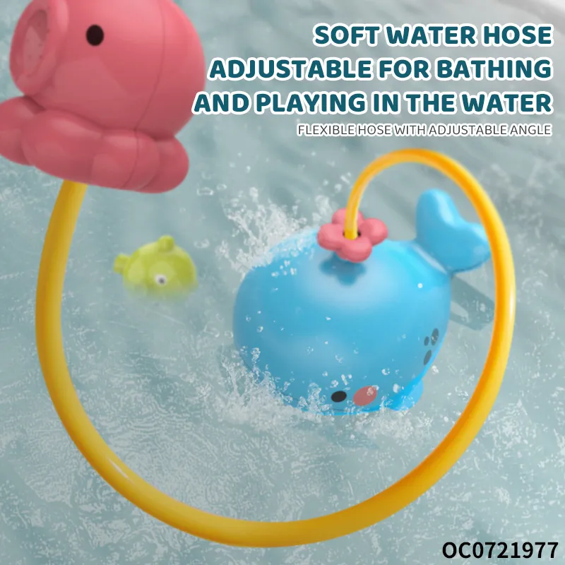 Wholesale Children Electric Whale Float Shower Bath Spray Whale Dolphin Shower Toy
