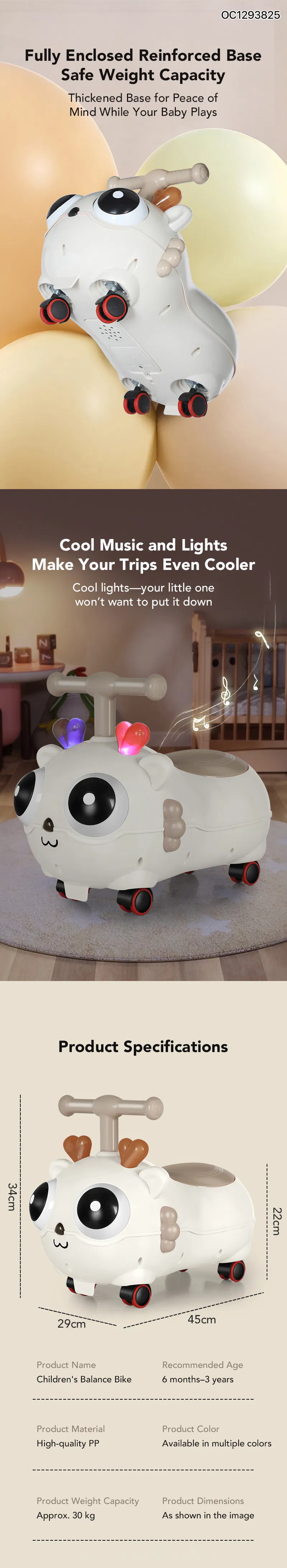 Wholesale Children Four Wheel Mini Baby Electric Battery Operated Ride on Baby Toy Swing Car
