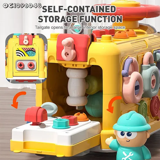Electronic Children Educational Baby Sensory Steering Wheel Montessori Kids Puzzle Education Toys