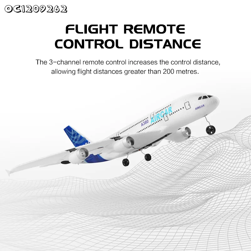 Wholesale Light up Flying Remote Control Foam RC Plane Model Aircraft for Children