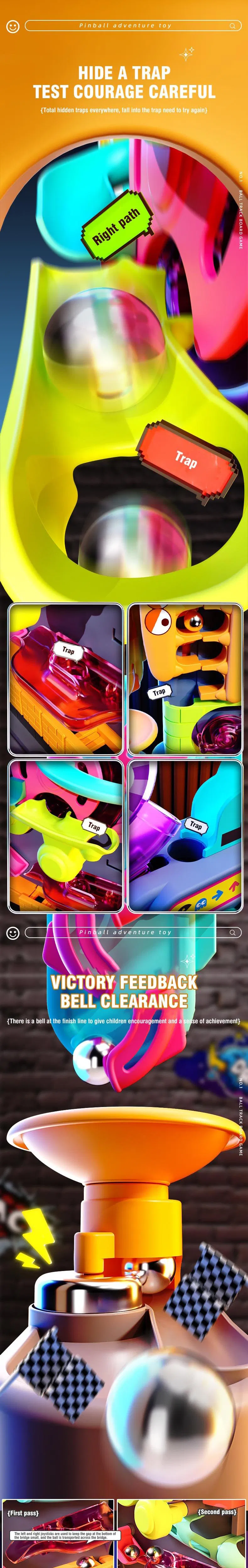 Adventure 360 Automatic Rolling Toy Sliding Ball Car Tower Toy Shooting Rotating Track Toy for Kids Hand Eye Coordination