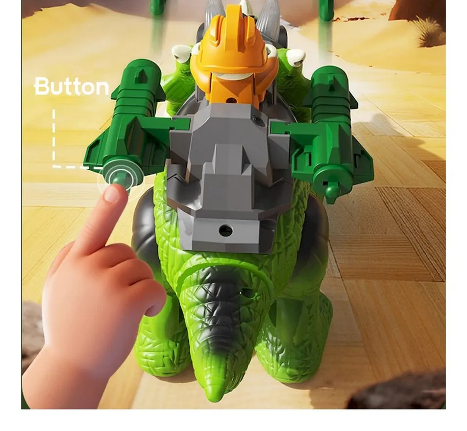 Battery-Operated Interactive Walking Electric Mist Dinosaur for Children's Ultimate Gift