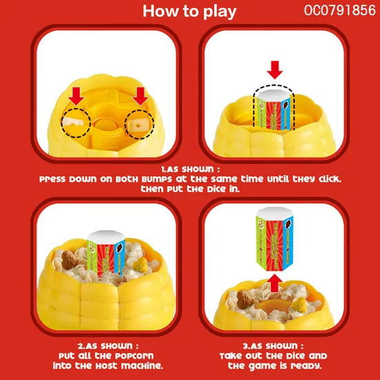 Catch Popcorn Machines Parent Child Interactive Toys Games for Kids