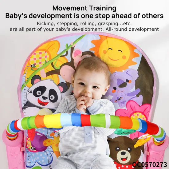 Baby Toy Keyboard Rattle Safe Foldable Training Sensory Crawling Baby Activity Music Play Mat
