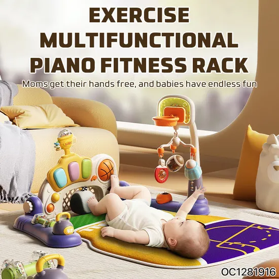 Soft Play Gym Mat Baby Pedal Piano Toys Musical Pedal Piano Toys Wholesale Baby Play Mat