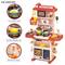 Wholesale Little Chef Kids Miniature Toy Music Kitchen Play Set Fun and Educational Cook Toy Set with Fruit Vegetable Wash Basin