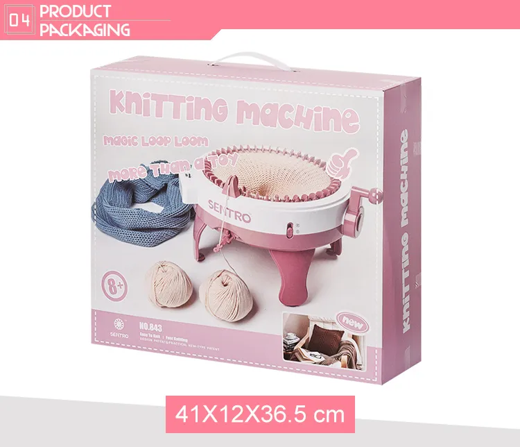 Handmade DIY 48 Needles Plastic Knitting Machine Toys for Kids 8 Years