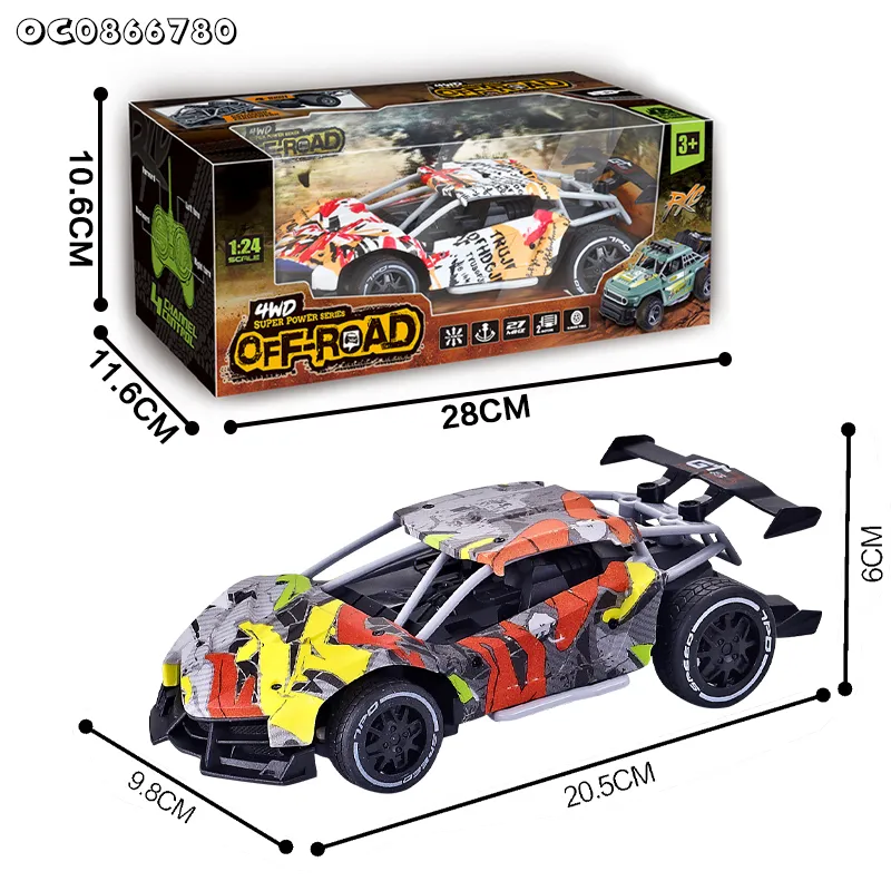 Kids Racing Game Remote Control Mini RC Stunt and 1: 24 Drift Car Toys