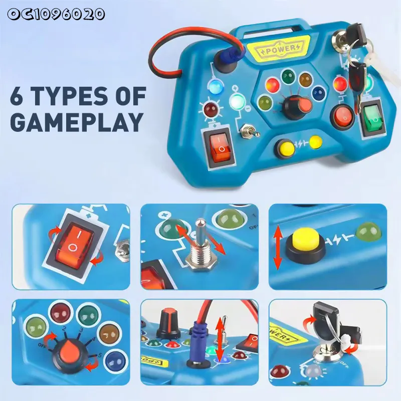 Portable Switches Snap Buttons Circuits Light Busy Board Game Stem Toys Educational New 2025 Physics Toys Science Electronic Kit