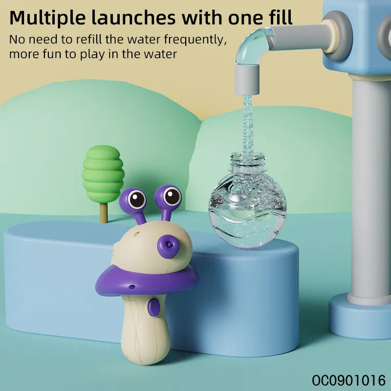 Cartoon Snail Animal Shape Plastic Wholesale Electric Automatic Spray Long Range Water Guns Toys for Kids