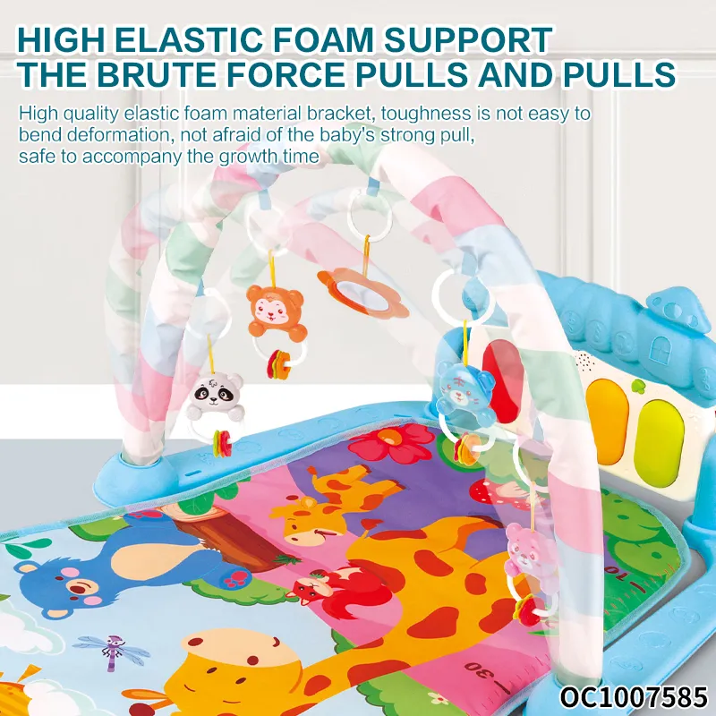 Hot Selling Early Educational Safety Portable Baby Pedal Musical Piano Keyboard Activity Baby Playmat