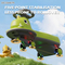 Good Quality Dinosaur Design 360 Degree Rotating Plastic Electric Baby Swing Car Ride on with Music and Flashing Light Wheels