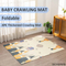 Hot Selling Non Toxic Folding Kids Portable Cartoon Printed Mat Thick Foam Crawling Baby Foldable Safety Wholesale Play Mat for Indoor Outdoor
