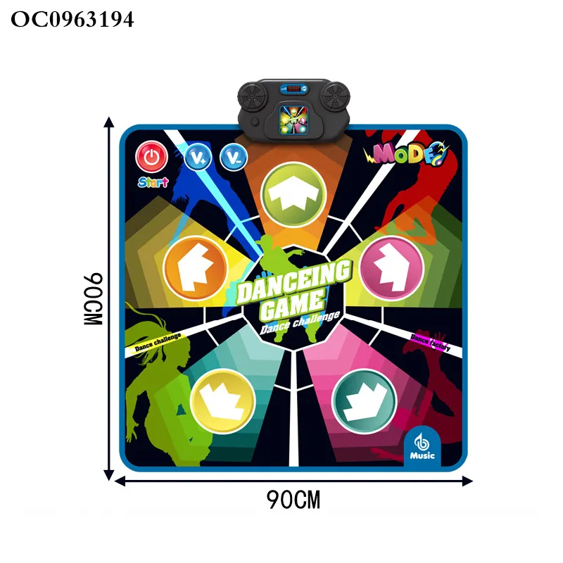 Hot Selling Children's Electronic Musical Play Dance Mat Music Mat Baby Activity Game Mat
