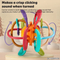 Easy Grip BPA Free Baby Goods Product Silicone Teething Soft Activity Cube Gift Box Set Newborn Soft Sensory Toys Chewing Teether for Baby