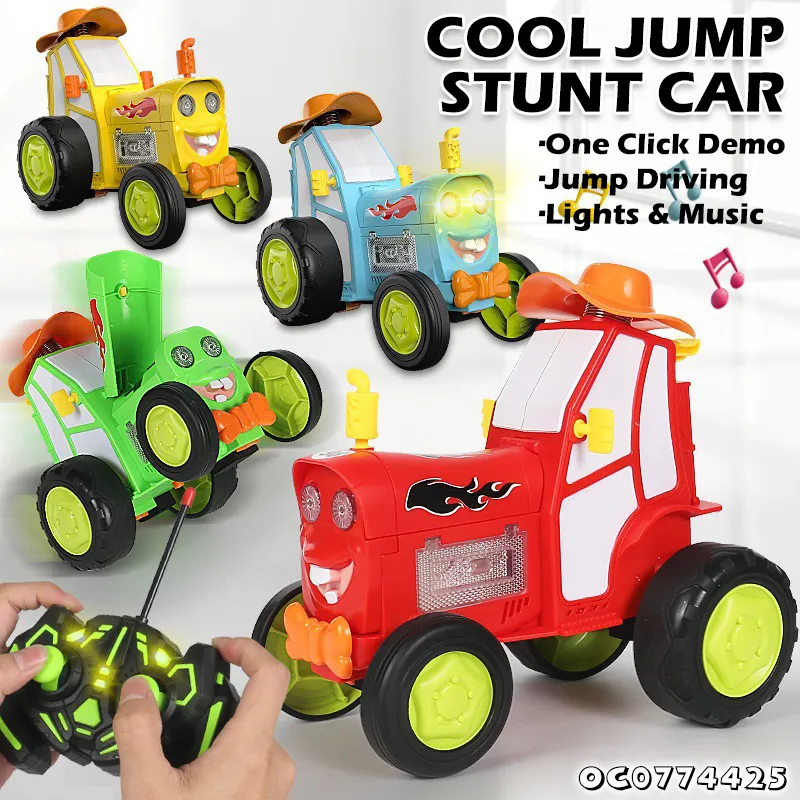 Wholesale RC Hobby Kids Remote Control Stunt Car with Light and Music