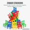 Hand Eye Coordination Balance Training Interactive Toys Creative Plastic Stacking Chair Party Drinking Games