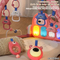 Hanging Rattle Toys Play Gym Mat Baby Fitness Frame Musical Mat with Pedal Piano to Sit and Lie Down for Floor