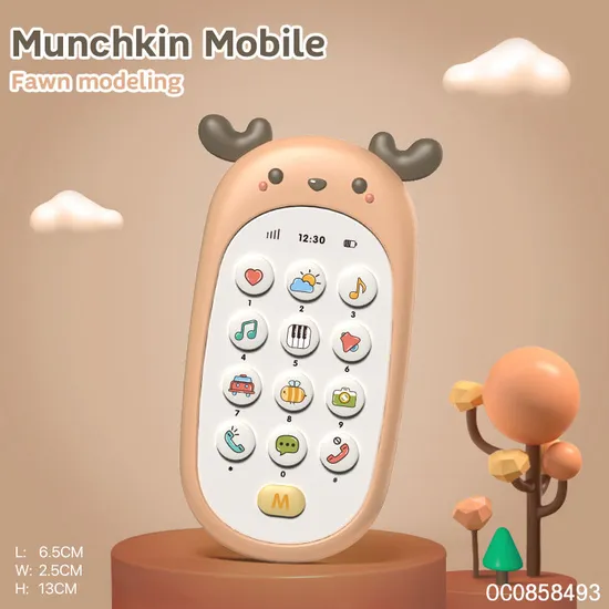 Cartoon Deer Other Baby Toys Early Education Electronic Sensory Musical Phone Toy Plastic