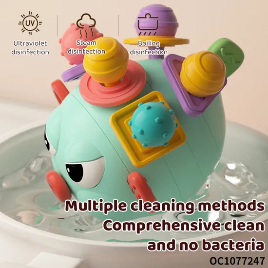 Hand Eye Coordination Training Shape Color Cognitive Development Toys Silicone Baby Teether Non Toxic Activity Cube for Baby