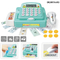 Kids Market Pretend Play Play Cash Register Toy with Scanner with Food