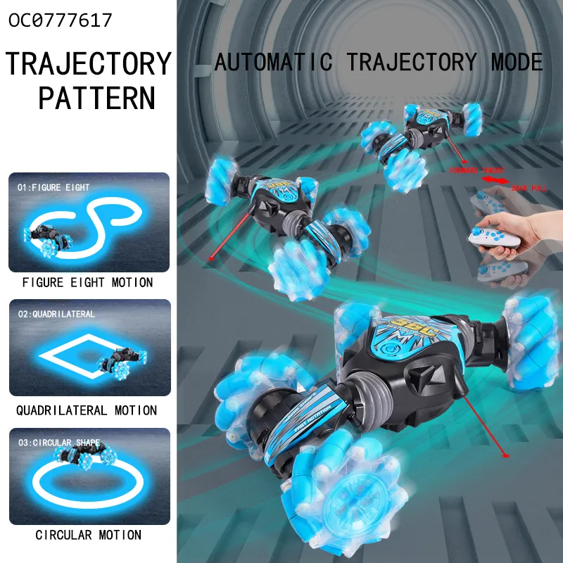 4WD Radio Controlled Racing Car Control Stunt Twist with Music Light Wholesale Remote Control Toy Car