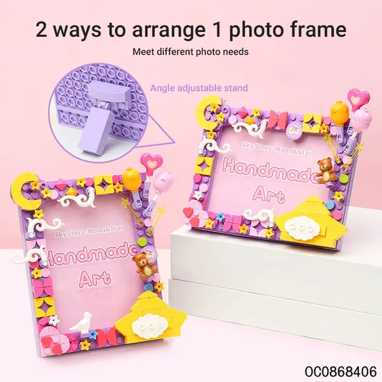 Kids Custom Building Blocks Photo Frame Educational Baby Toys for Sale