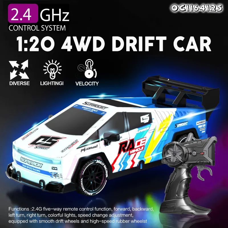 1: 20 Model Wholesale Toy Race Car 4WD Remote Control Car Toy Drift RC Car with Light for Kids
