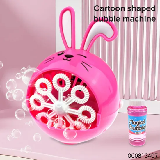 Pink Rabbit 115ml Bubble Toys Water Plastic Bubble Machine Toys for Kids