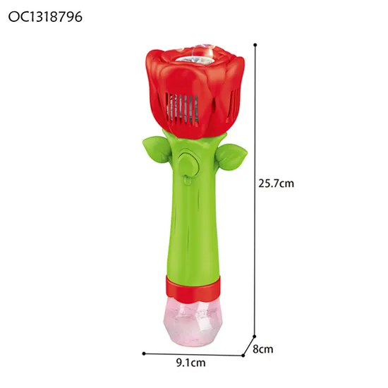 Kids Summer Game Light up Customized Automatic Plastic 2026 Bubble Making Blowing Stick Machine Toys