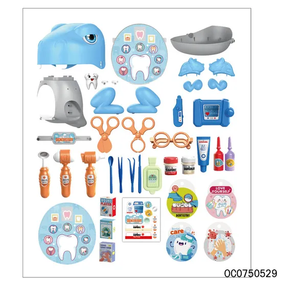Role Play Teeth Pretend Medical Wholesale Montessori Interactive Creative Doctor Sets Toy for Kids