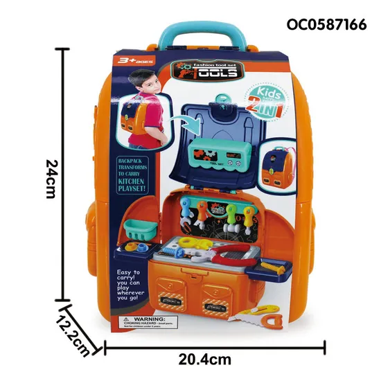 Boys Backpack Construction Repair Tool Play Set Toys for Kids No Reviews Yet
