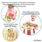 Low Prices Piano Table Wholesale Designed Music Educational Standing Baby Walker with Wheels