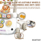 Wholesale Designed Plastic Musical Cartoon Montessori Toy High Quality Educational Standing Baby Walkers with Wheels