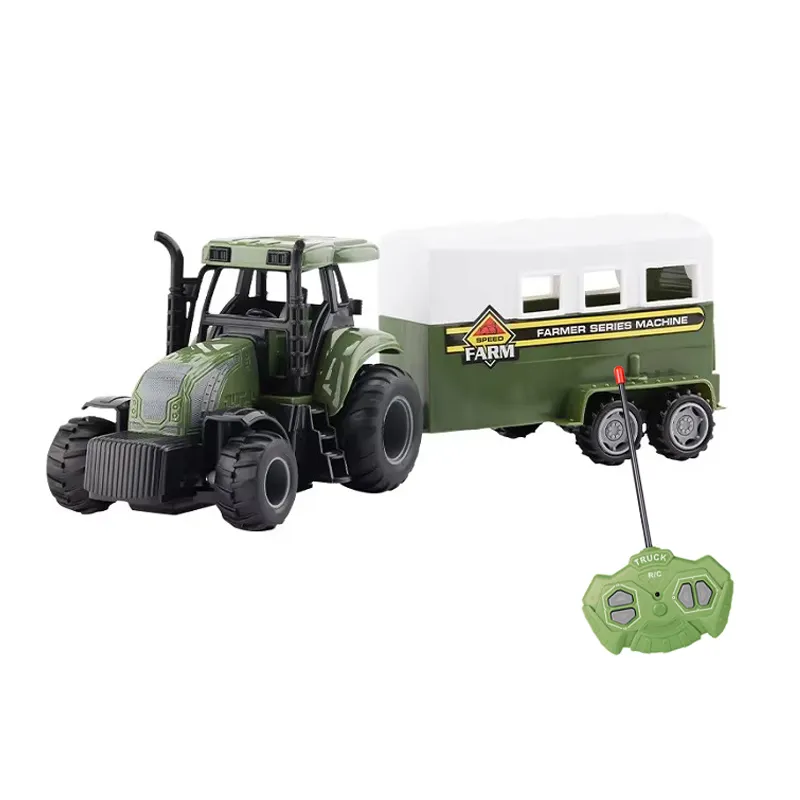 High Quality Toy Car Transporters Model Kids Remote Control RC Farmer Car Farmer Toy Truck with Sound