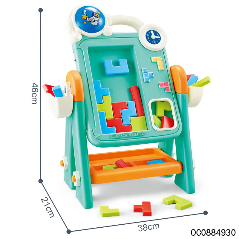 Montessori Building DIY Drawing Educational Kids Toys Wholesale Magnetic Writing Smart Drawing Board