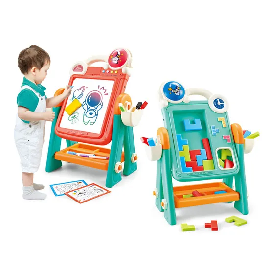 Montessori Building DIY Drawing Educational Kids Toys Wholesale Magnetic Writing Smart Drawing Board