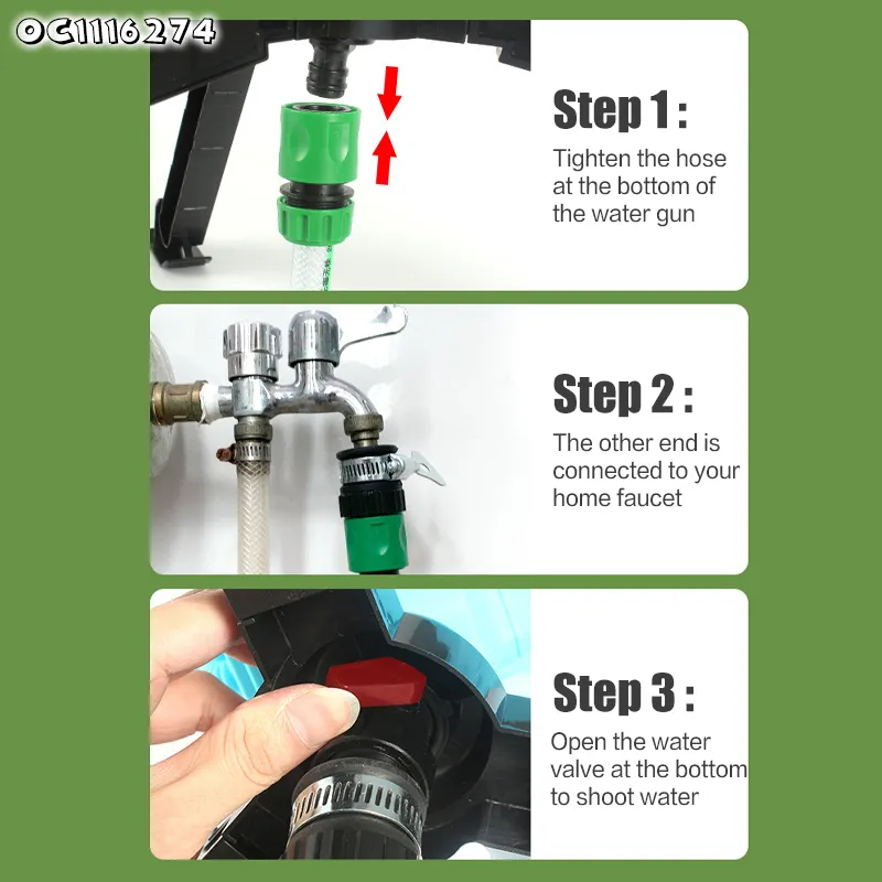 Hot Selling Trendy Summer Items 360 Degree Garden Water Pipe Sprinkler Toys and Water Shooting Guns for Kids
