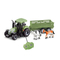High Quality Kids Farm Learning PVC Cow Horse Animals Transport Trucks Children RC Tractor Model Toy Truck