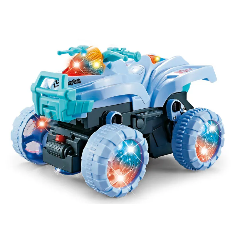 Battery Operated Mini ATV RC Stunt Remote Control Toy Car for Kids with Light Sound