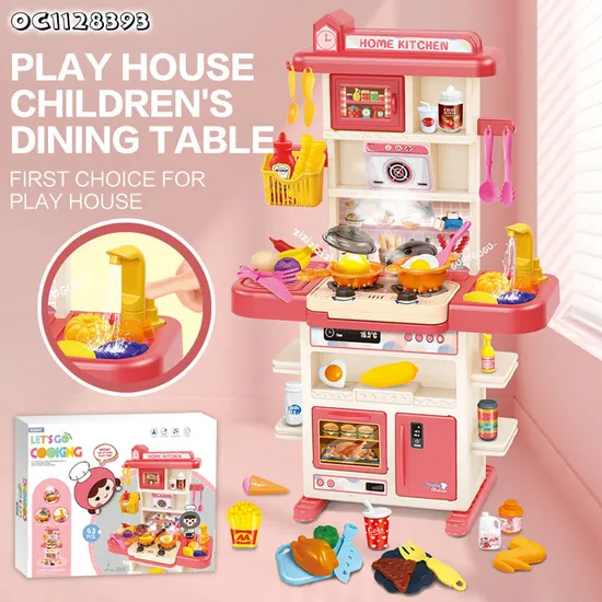 Wholesale Children Educational Plastic Simulation Cooking Water Spray Sink Large Plastic Kitchen Toy