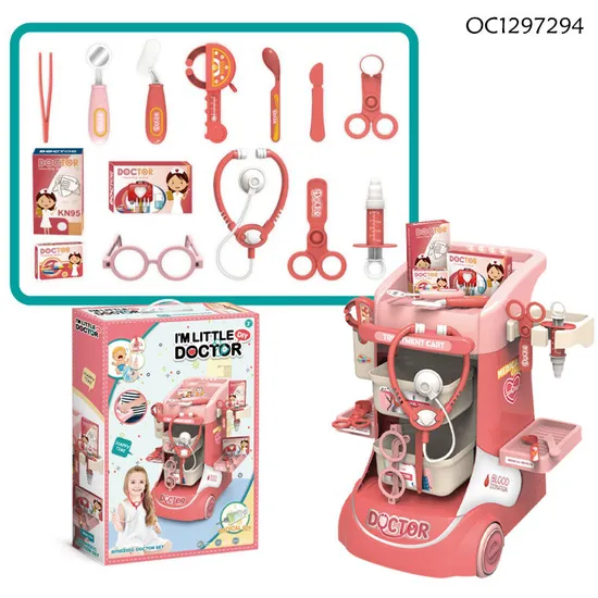 Children Role Play Kits Toys Hospital Play Montessori Kids Creative Interactive Doctor Set for 4 Year Olds