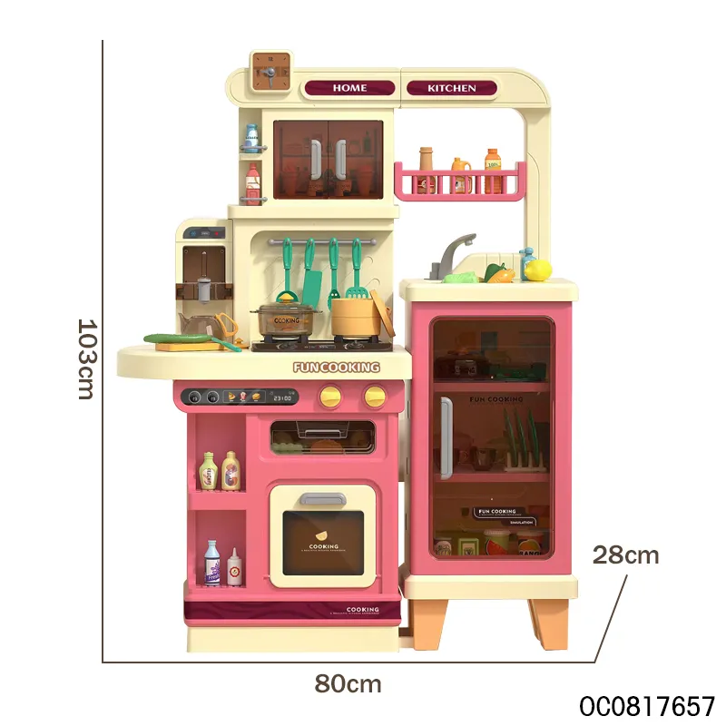 Wholesale Educational Kids Pretend Spray Play Set Children's Plastic Kitchen Sink Toys with Washing Machine