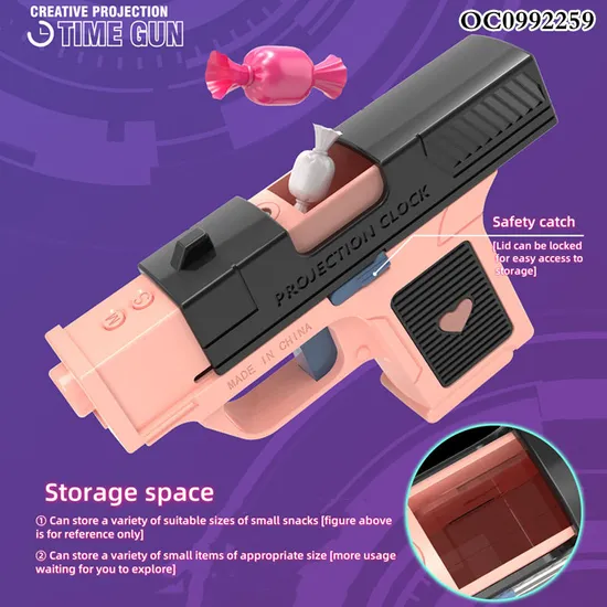 New Unique Creative LED Digital Clock Funny Electronic Gift Interactive Toys Shooting Projection Laser Game Gun for Kid